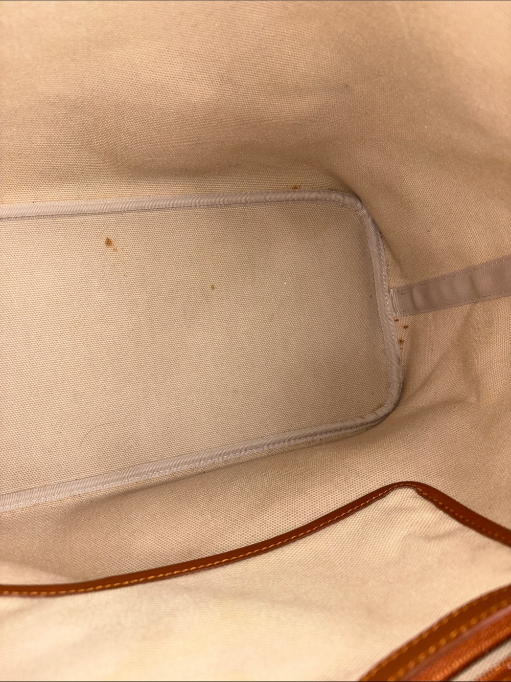 MCM Cognac Visetos Stripe Shopper Tote with Dog Bone Charm & COA - Picture 12 of 16